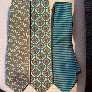 Brooks Brothers Men’s Silk Neckties- Bundle of 3